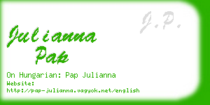 julianna pap business card